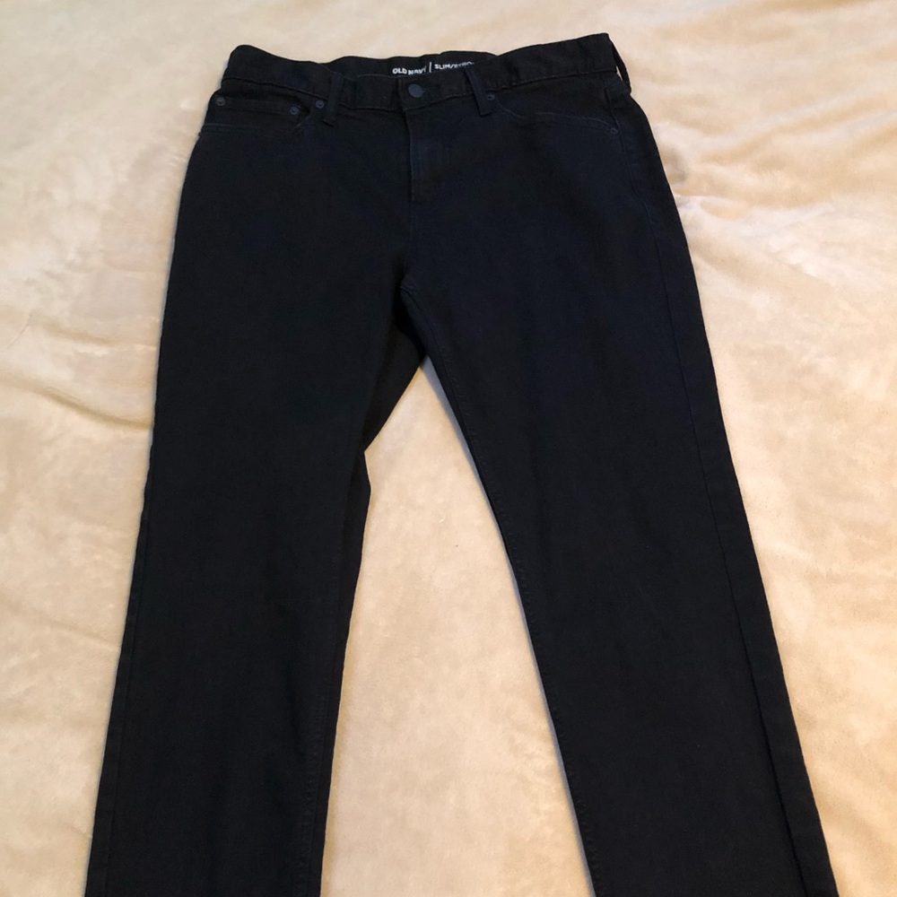 Men Black Old Navy Slim Fit Jeans